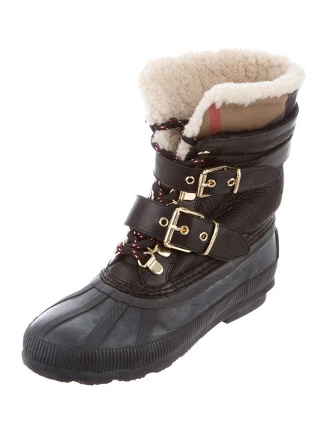 burberry fur snow boots|Women's Burberry Snow & Winter Boots .